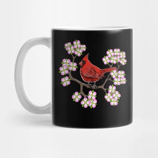 Red Cardinal dogwood flower North Carolina Virginia Mug